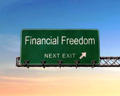financial freedom sign